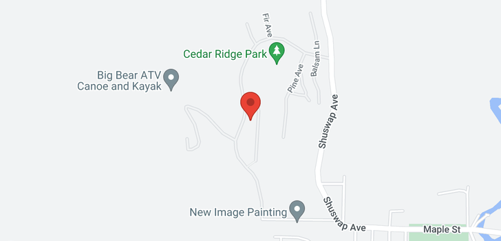 map of 2541 Cedar Ridge Court